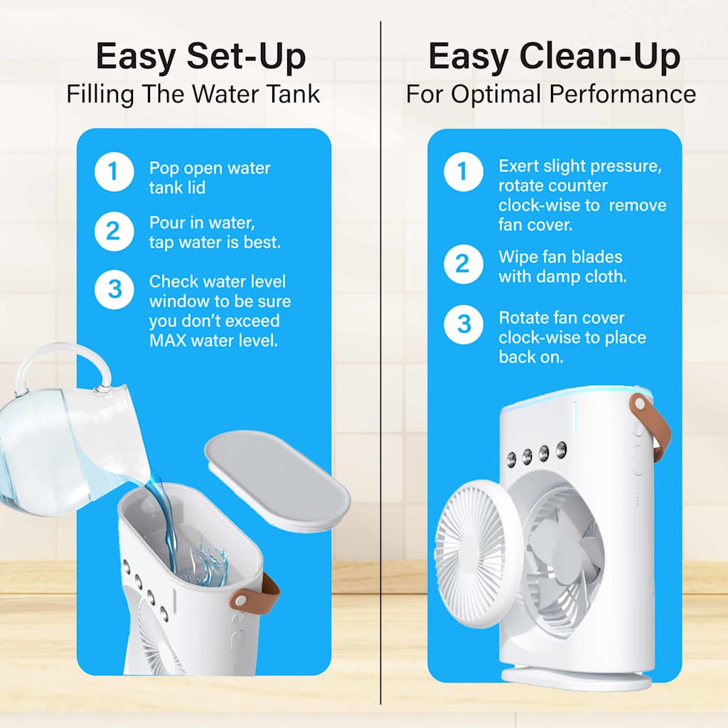 Rechargeable Misting Fan