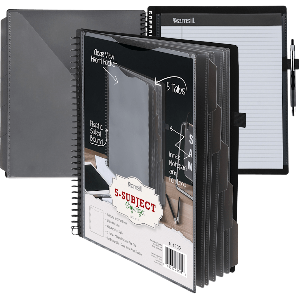 University of Cincinnati Spiral Organizer with 5 Subject Notepad