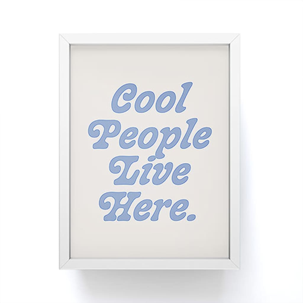 Cool People Framed Mini