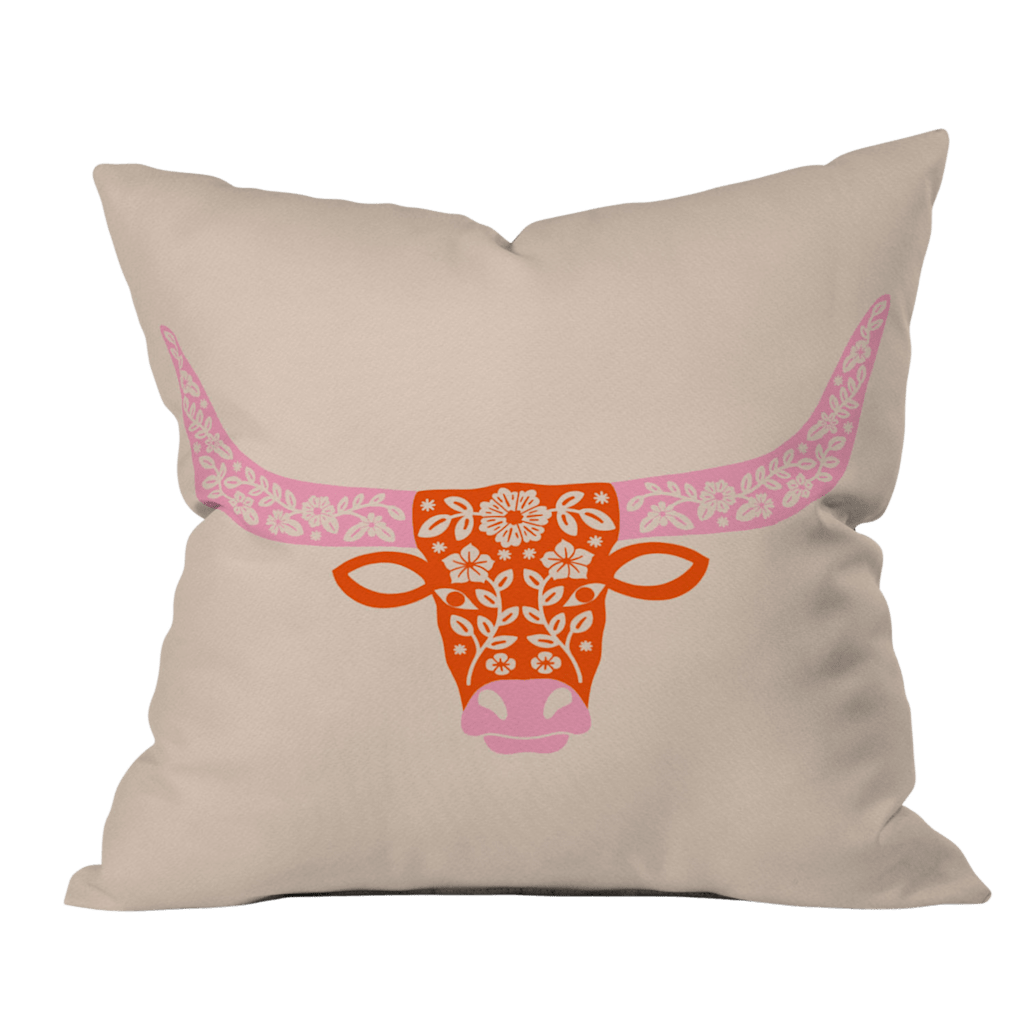 Floral Bouquet Throw Pillow