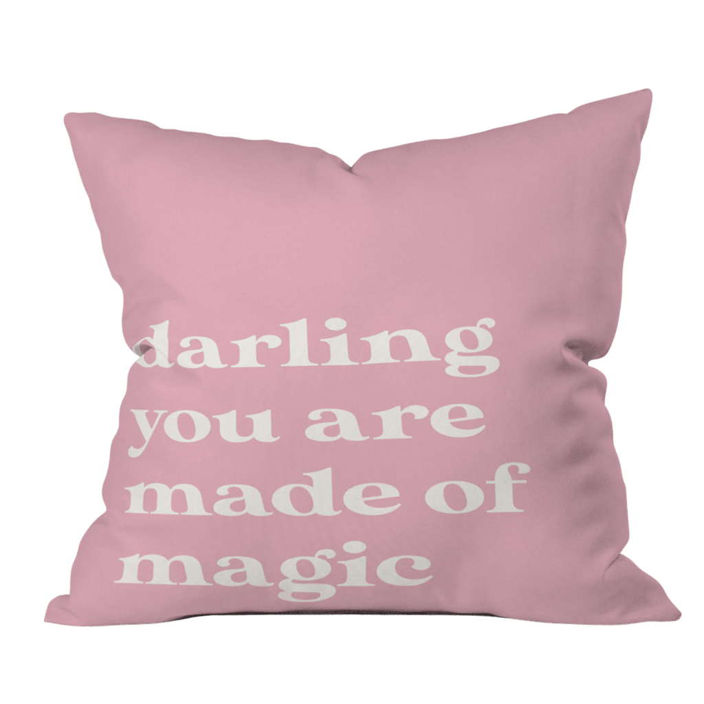 Pink Magic Throw Pillow