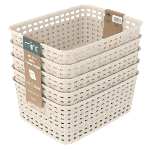 Storage Basket Wheat 6Pk