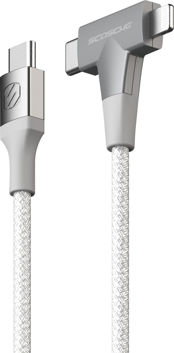 Scosche StrikeLine Charge and Sync Cable, 4ft, White