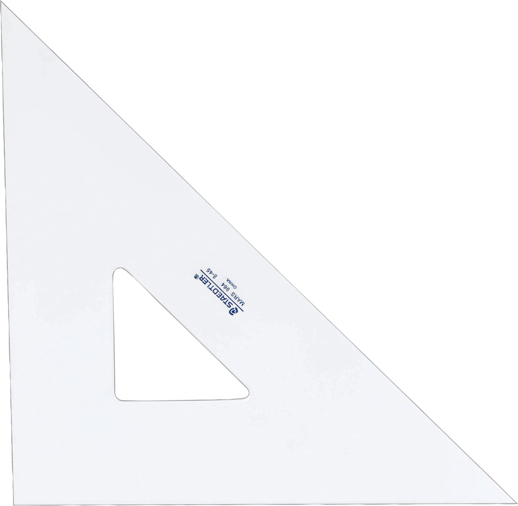 TRIANGLE 8" 45/90DEGR CLEAR