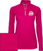 NJIT Ladies Sport Wick Textured 1/4 Zip Pullover Official Logo - ONLINE ONLY