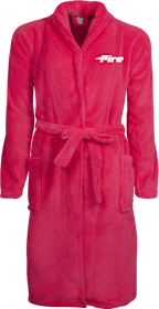 Southeastern Ladies Plush Microfleece Shawl Collar Robe Primary Mark - ONLINE ONLY