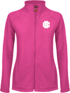 Bethune Cookman Ladies Fleece Full Zip Jacket Primary Mark - ONLINE ONLY