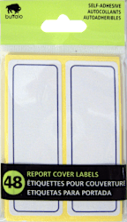 LABEL 48PK REPORT CVR ADHESIVE