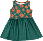 Miami Hurricanes Toddler Girl's Floral Dress