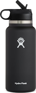 Hydroflask 32 oz Wide Mouth With Straw Lid 2.0-Black