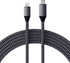 Satechi Charging Cable 6ft USB-C to Lightning (MFi certified), Space Gray