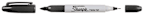 SHARPIE TWIN TIP BLK U