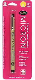 MICRON PEN .35MM BLACK