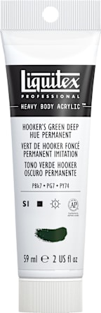 Heavy Body Acrylic 2oz Hookers Green Deep Hue Permanent