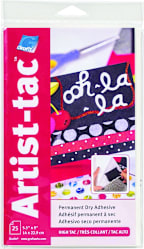 ARTIST TAC PERMANENT 5.5X9 25 PACK