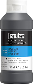 COLORED GESSO BLACK 8OZ