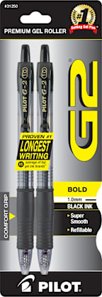 GEL G2 BOLD 2PK BLACK