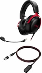 HyperX Cloud III Wired Gaming Headset, Black/Red - ONLINE ONLY