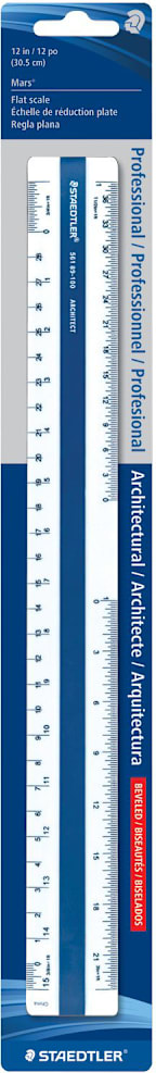 12IN FLAT ARCHITECTURAL SCALE