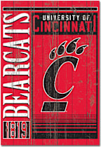University of Cincinnati 25''x 36'' Showcase Plank Sign - ONLINE ONLY