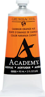 ACADEMY ACRYLIC 90ML CADMIUM ORANGE