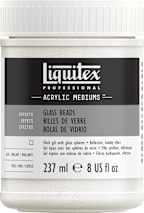 ACRYLIC MEDIUM TEXTURE GEL GLASS BEADS 8 OZ