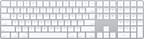 Apple Magic Keyboard with Numeric Keypad Silver- ONLINE ONLY