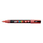 Posca Paint Marker PC-3M Fine Glitter Red