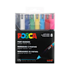 POSCA MARKER SET FINE POINT 8-COLORS