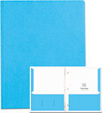PORTFOL 2PKT 3PRONG LT BLUE
