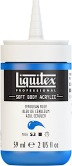 PROFESSIONAL SOFT BODY ACRYLIC 59ML CERULEAN BLUE