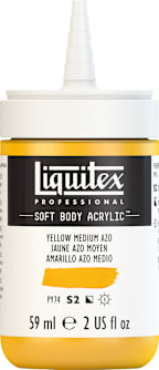 PROFESSIONAL SOFT BODY ACRYLIC 59ML YELLOW MEDIUM AZO