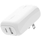 BELKING BOOSTCHARGE DUAL WALL CHARGER, 42W in WHITE