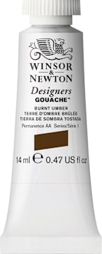 Designer Gouache 14mL Burnt Umber