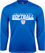 Tennessee Wesleyan Performance Longsleeve Shirt TWU Bulldogs Softball Stencil - ONLINE ONLY