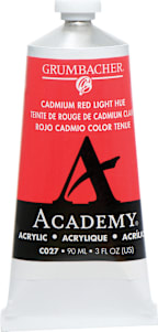 ACADEMY ACRYLIC 90ML CADMIUM RED LIGHT