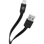iEssentials 4ft USB Micro Flat Cable Black