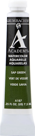 Academy Watercolor Sap Green 7.5ML
