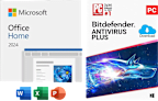 Microsoft Office Home 2024 w/Bitdefender AntiVirus - Windows