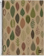 NTBK RECYL 4SUB ECOLEAVES LG