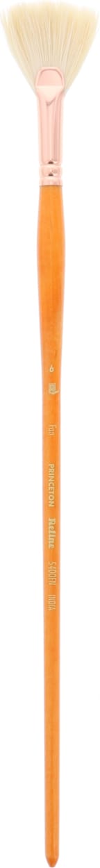 SUMMIT WHITE SYNTHETIC BRISTLE FAN 2 LONG HANDLE