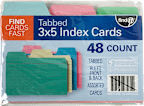 TAB INDEX CARD ASST 3x5 48PK