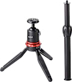 MOVO Adjustable Tabletop Tripod, Black