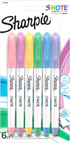 SHARPIE S-NOTE ASSORTED 6/PK
