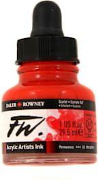 FW ACRYLIC INK 1OZ SCARLET