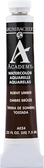 Academy Watercolor Burnt Umber 7.5Ml