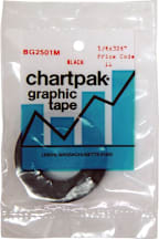 BLACK MATTE TAPE 1/4 X 324