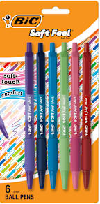 BIC SOFT FEEL FASHION 6PK AST