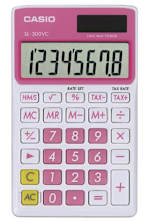 CALC SL300 CASIO SOLAR PINK