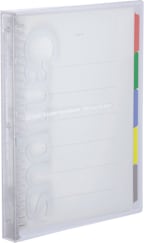 CAMPUS SLIDE BINDER: CLEAR